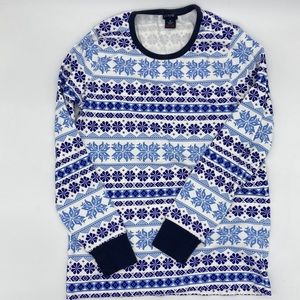 EUC womens j crew M holiday pajama top